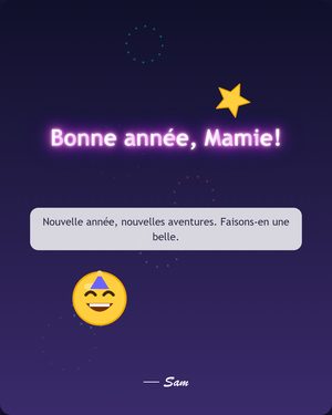 Bonne année, Mamie!