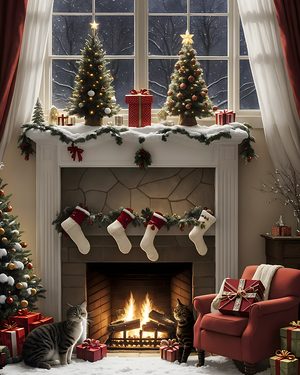Cozy Christmas wishes, Grandma